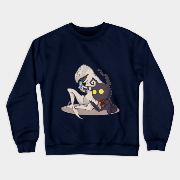 Nobody is Friends with a Shadow Crewneck Sweatshirt by LocalCryptid